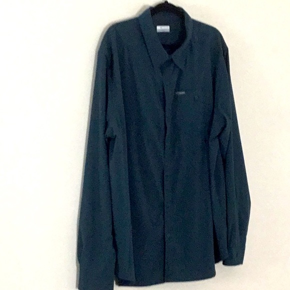 Columbia Sports Men’s Button Shirt Green. Casual, Work, Athletic. Pocket. - Picture 1 of 5